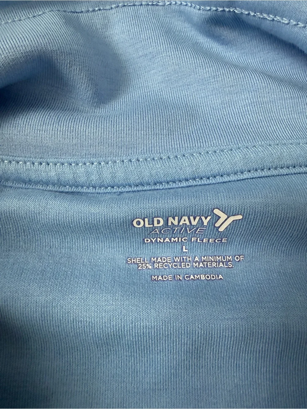 Light Blue Women’s Pullover Quarter-Zip Sweater - Picture 2 of 2